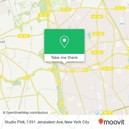 Studio Pink, 1391 Jerusalem Ave map