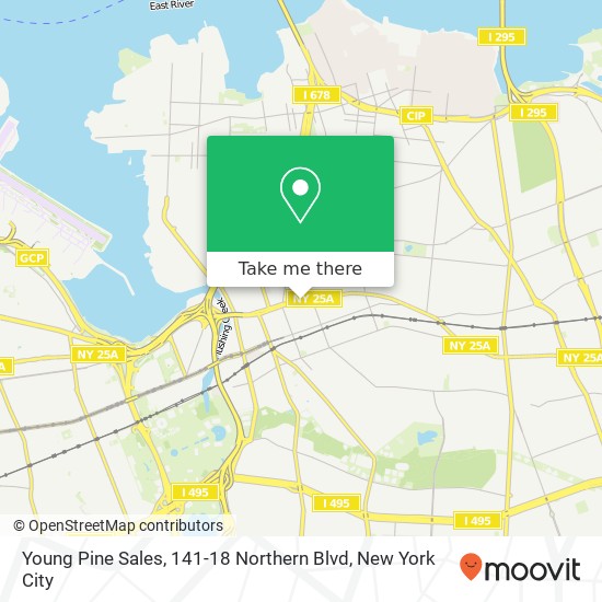 Young Pine Sales, 141-18 Northern Blvd map