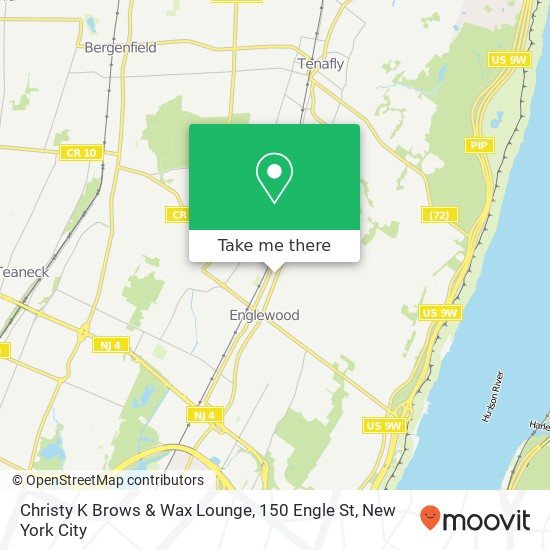 Mapa de Christy K Brows & Wax Lounge, 150 Engle St