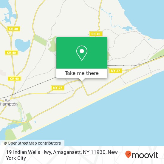 19 Indian Wells Hwy, Amagansett, NY 11930 map