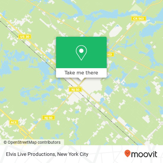 Mapa de Elvis Live Productions