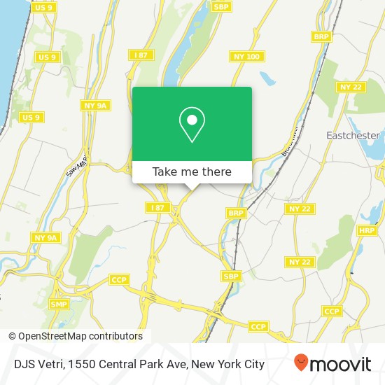 DJS Vetri, 1550 Central Park Ave map