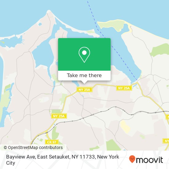 Mapa de Bayview Ave, East Setauket, NY 11733