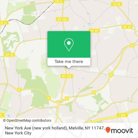 Mapa de New York Ave (new york holland), Melville, NY 11747