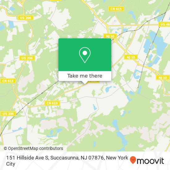 151 Hillside Ave S, Succasunna, NJ 07876 map