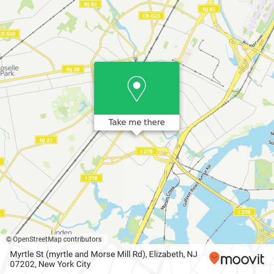 Myrtle St (myrtle and Morse Mill Rd), Elizabeth, NJ 07202 map