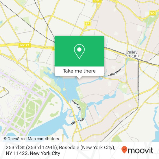 Mapa de 253rd St (253rd 149th), Rosedale (New York City), NY 11422