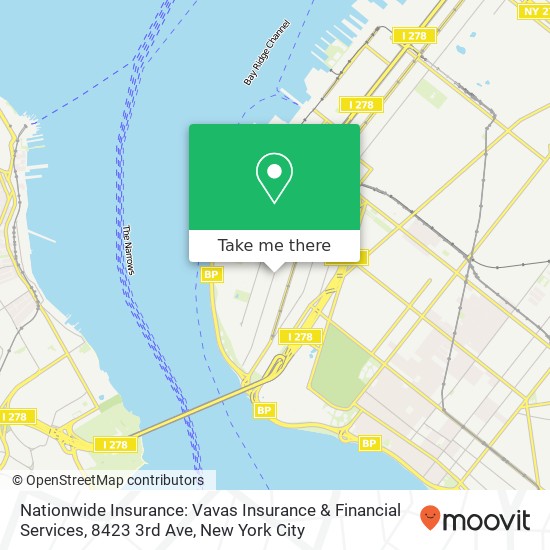 Nationwide Insurance: Vavas Insurance & Financial Services, 8423 3rd Ave map