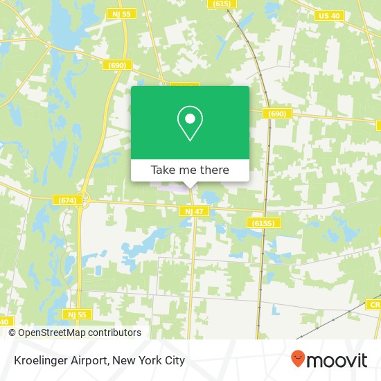 Kroelinger Airport map