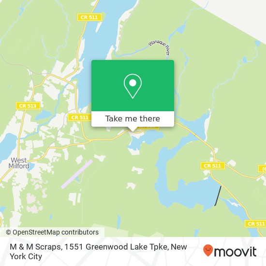 Mapa de M & M Scraps, 1551 Greenwood Lake Tpke