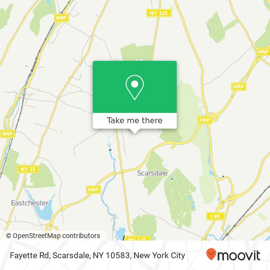 Mapa de Fayette Rd, Scarsdale, NY 10583