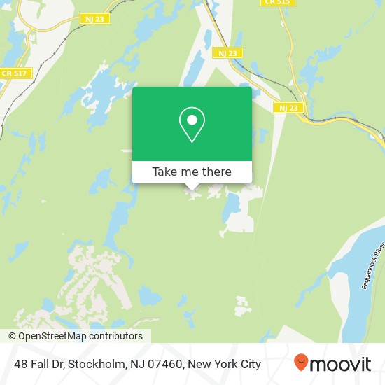 Mapa de 48 Fall Dr, Stockholm, NJ 07460