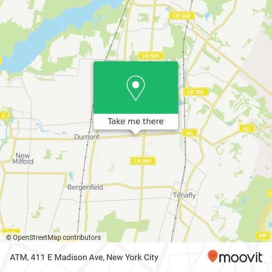 Mapa de ATM, 411 E Madison Ave