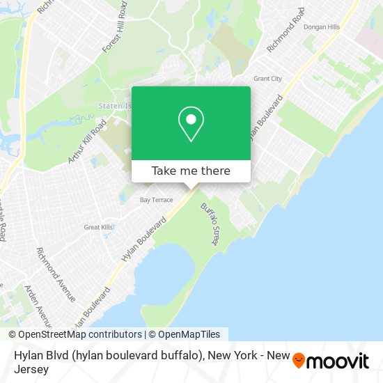 Mapa de Hylan Blvd (hylan boulevard buffalo)