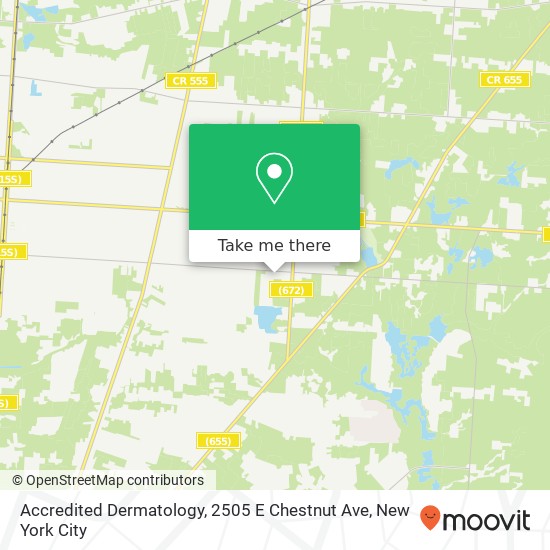 Accredited Dermatology, 2505 E Chestnut Ave map