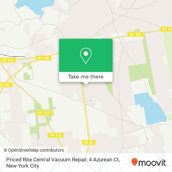 Mapa de Priced Rite Central Vacuum Repair, 4 Azurean Ct