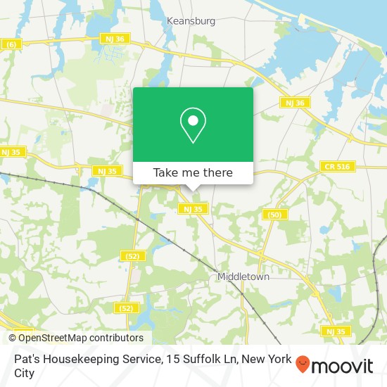 Pat's Housekeeping Service, 15 Suffolk Ln map