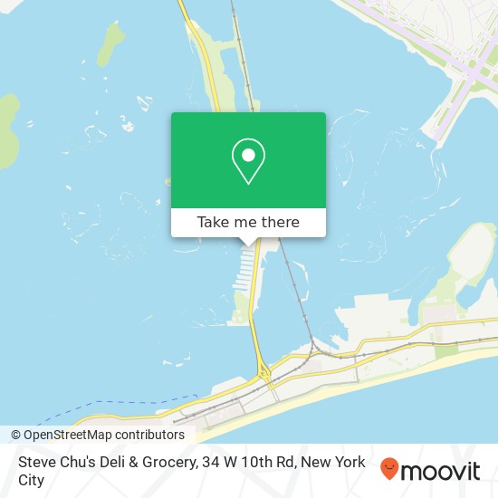 Steve Chu's Deli & Grocery, 34 W 10th Rd map