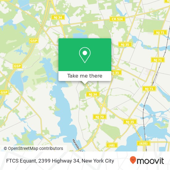 Mapa de FTCS Equant, 2399 Highway 34