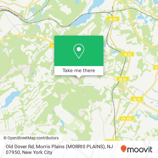 Old Dover Rd, Morris Plains (MORRIS PLAINS), NJ 07950 map