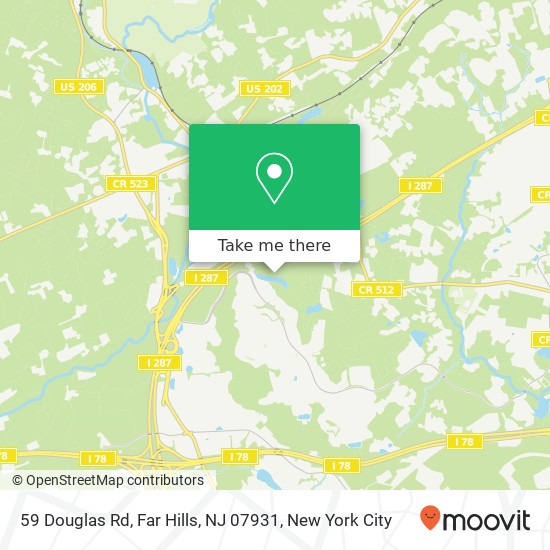 59 Douglas Rd, Far Hills, NJ 07931 map