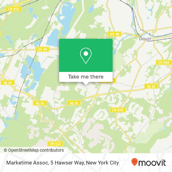 Mapa de Marketime Assoc, 5 Hawser Way