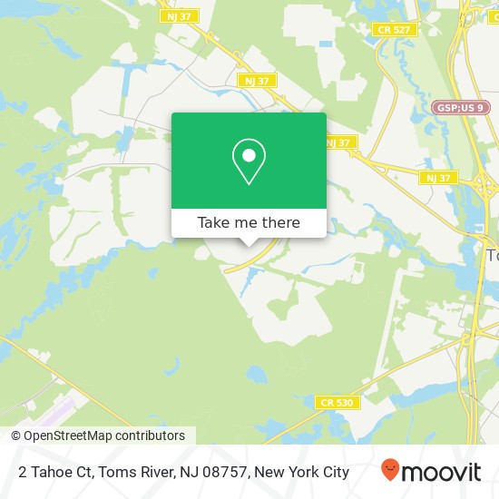 2 Tahoe Ct, Toms River, NJ 08757 map