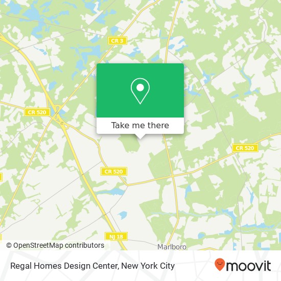 Regal Homes Design Center map