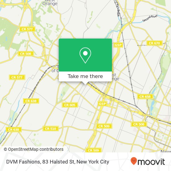 Mapa de DVM Fashions, 83 Halsted St