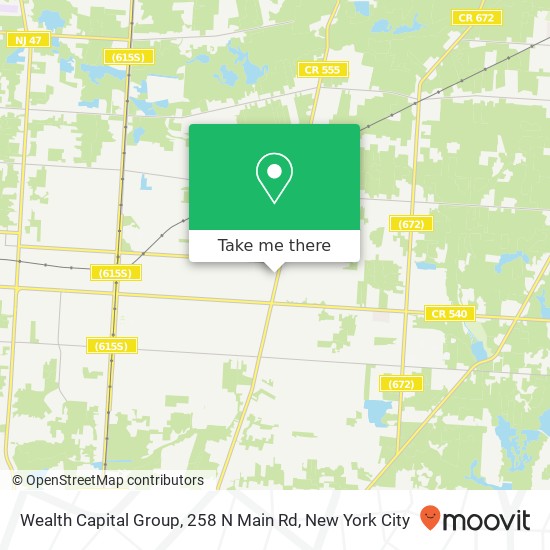 Wealth Capital Group, 258 N Main Rd map