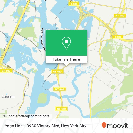 Yoga Nook, 3980 Victory Blvd map