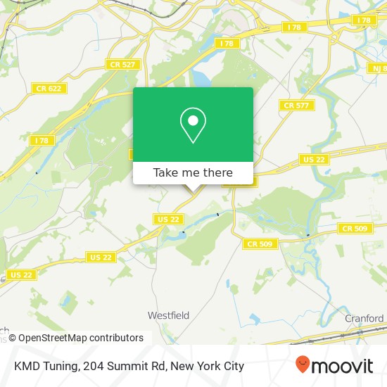 Mapa de KMD Tuning, 204 Summit Rd