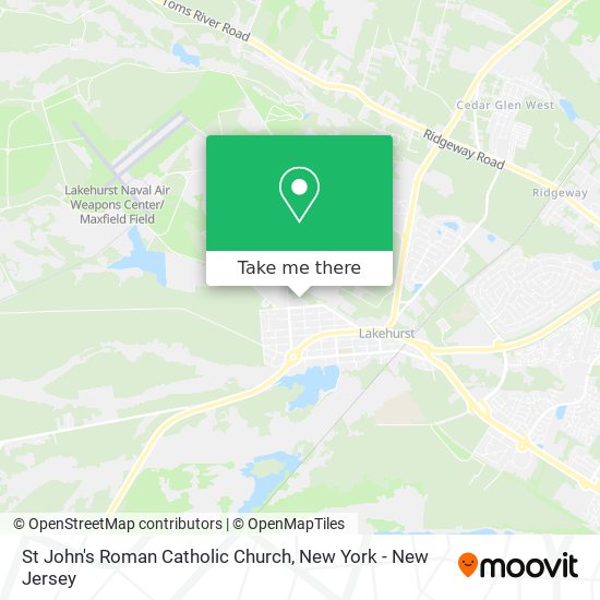 St John's Roman Catholic Church map
