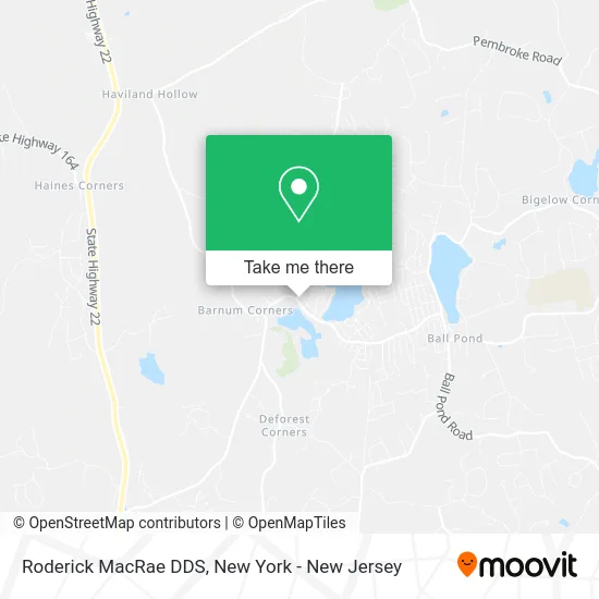 Roderick MacRae DDS map