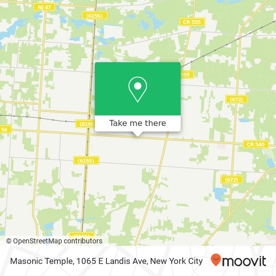 Masonic Temple, 1065 E Landis Ave map