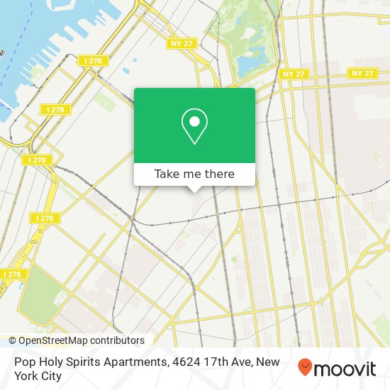 Mapa de Pop Holy Spirits Apartments, 4624 17th Ave