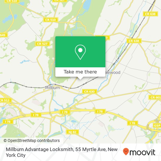 Millburn Advantage Locksmith, 55 Myrtle Ave map