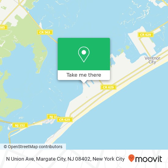 N Union Ave, Margate City, NJ 08402 map