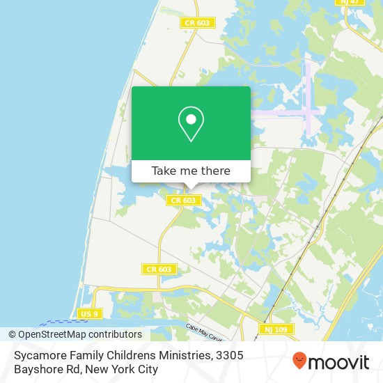 Sycamore Family Childrens Ministries, 3305 Bayshore Rd map