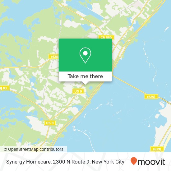 Mapa de Synergy Homecare, 2300 N Route 9