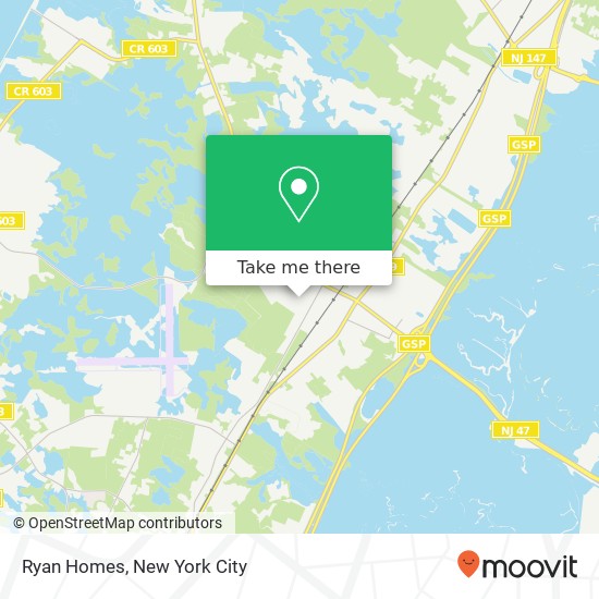 Mapa de Ryan Homes