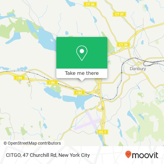 Mapa de CITGO, 47 Churchill Rd