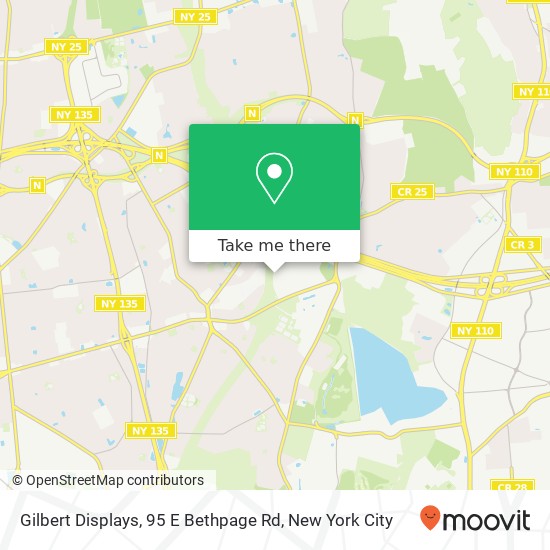 Mapa de Gilbert Displays, 95 E Bethpage Rd
