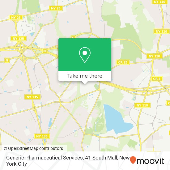 Mapa de Generic Pharmaceutical Services, 41 South Mall