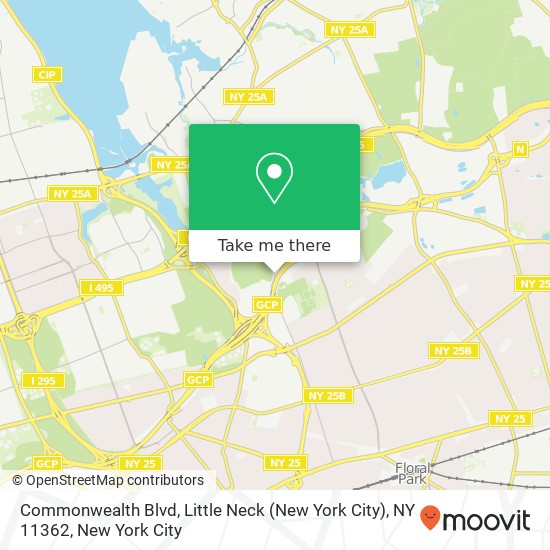 Mapa de Commonwealth Blvd, Little Neck (New York City), NY 11362