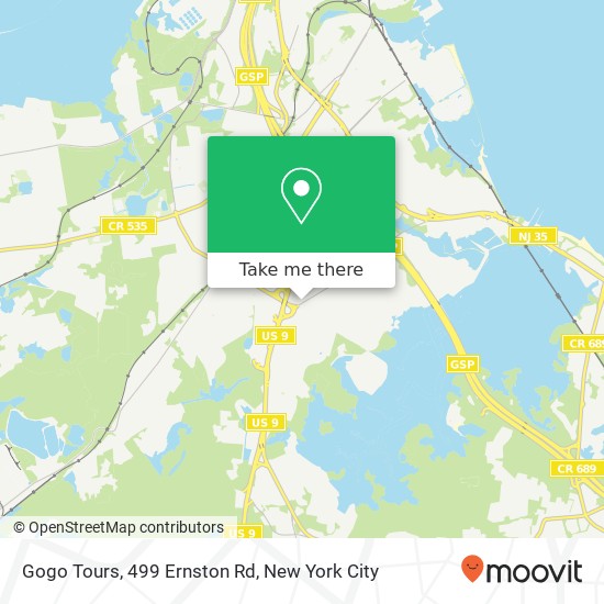 Mapa de Gogo Tours, 499 Ernston Rd