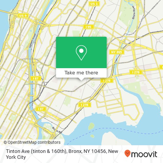 Tinton Ave (tinton & 160th), Bronx, NY 10456 map