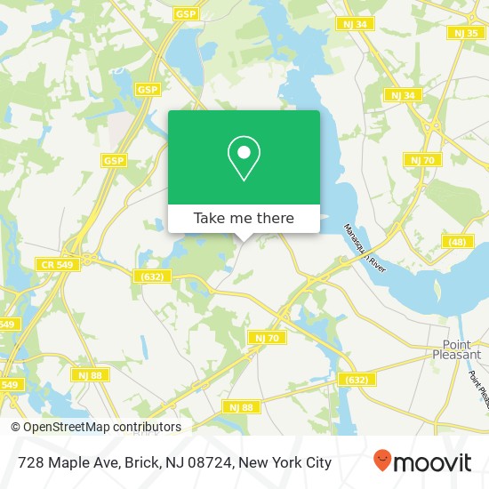 728 Maple Ave, Brick, NJ 08724 map