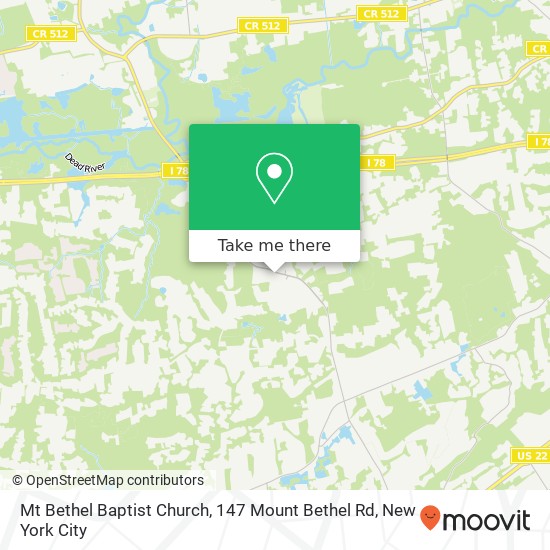 Mapa de Mt Bethel Baptist Church, 147 Mount Bethel Rd