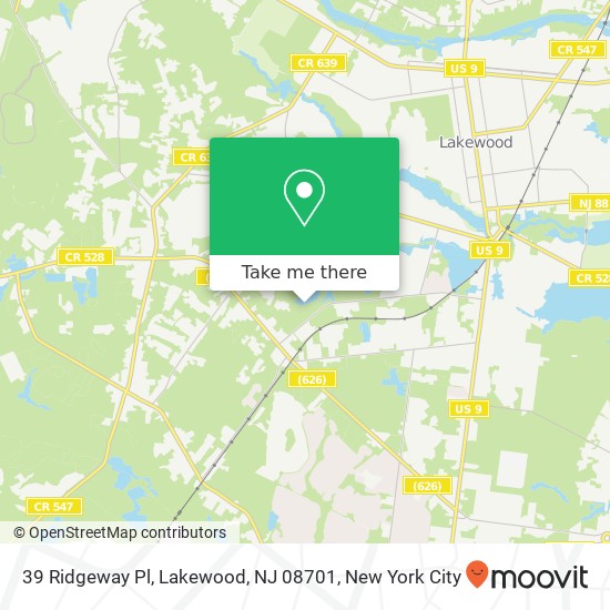 39 Ridgeway Pl, Lakewood, NJ 08701 map